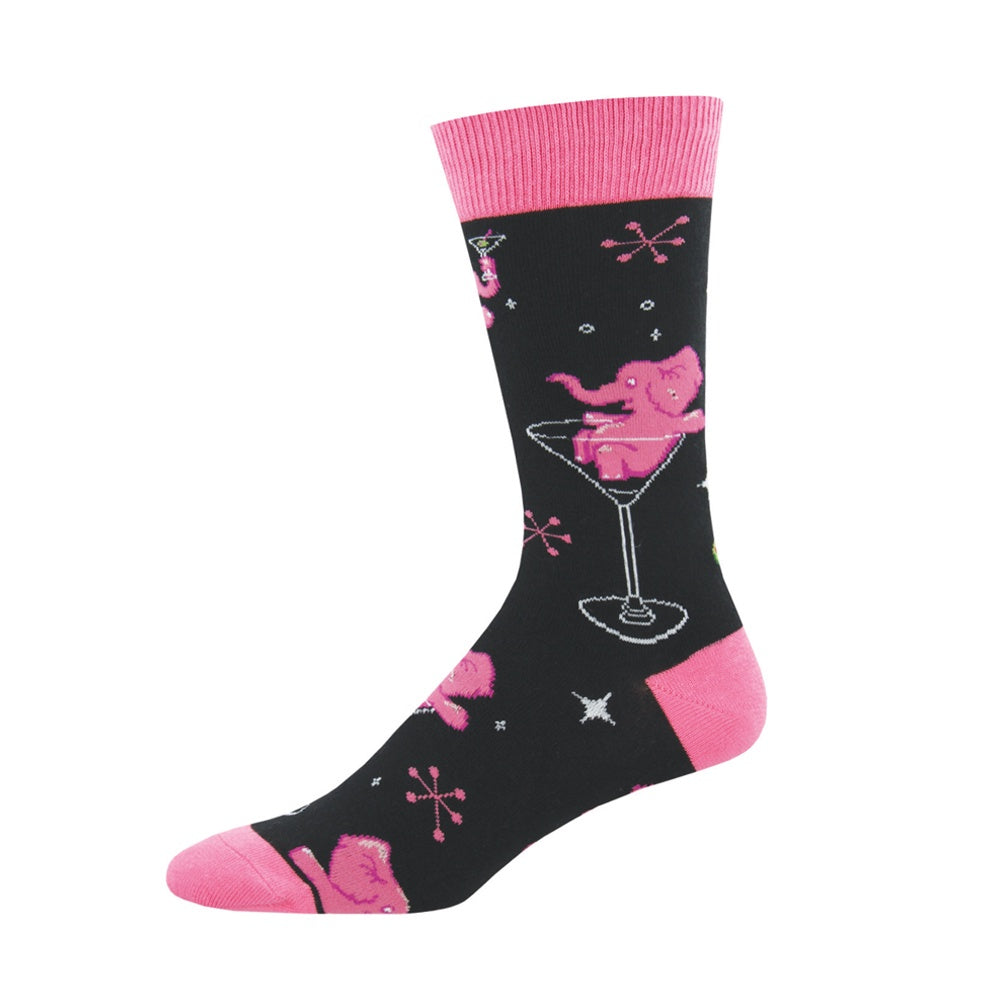 Socksmith Socks Men's Pink Elephants