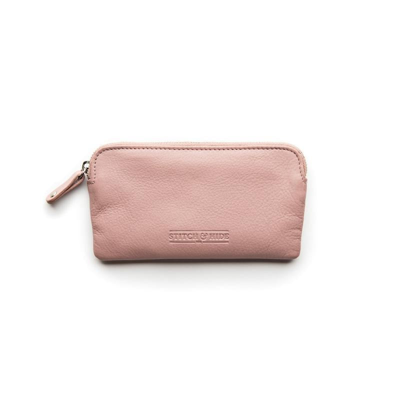 Stitch & Hide Leather Lucy Pouch Dusty Rose