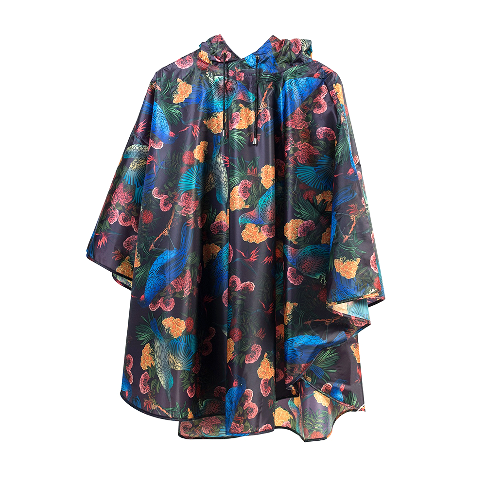 Flox Packaway Poncho Aubergine