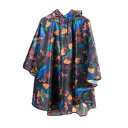 Flox Packaway Poncho Aubergine