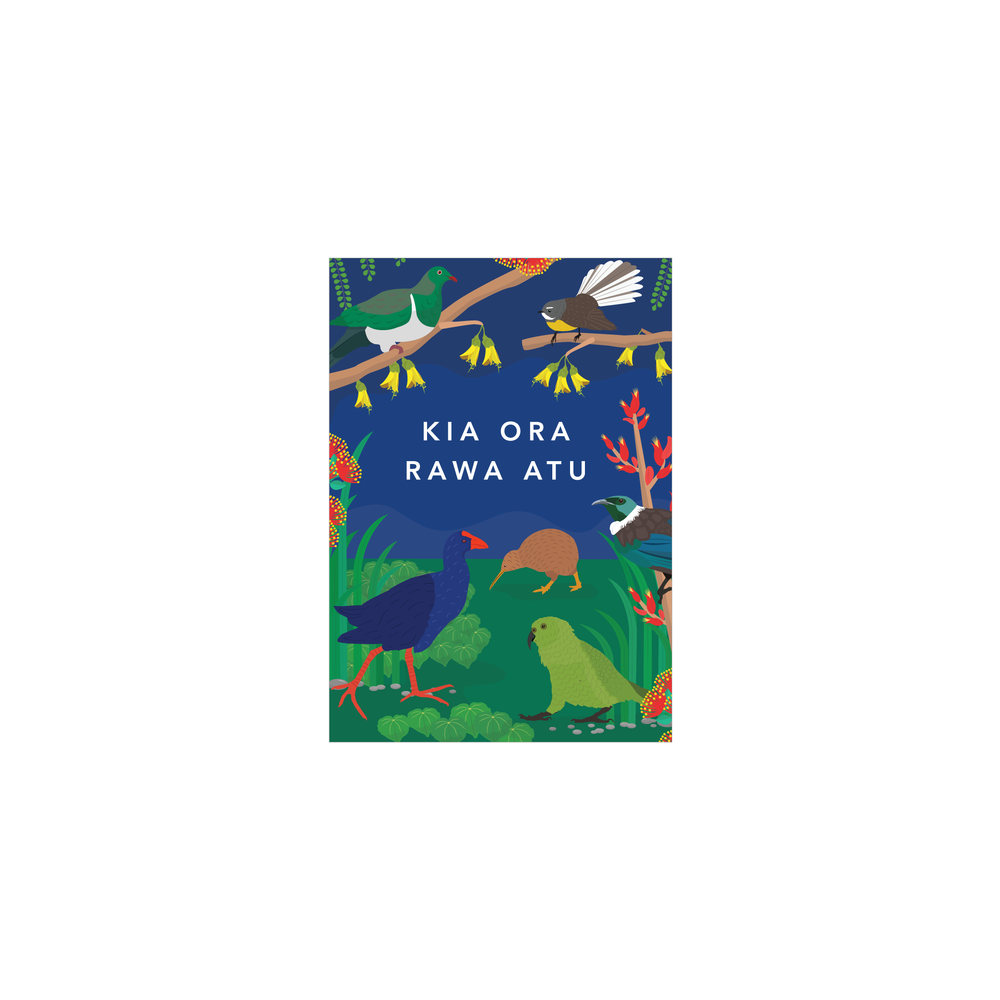 Iko Iko Mini Card NZ Birds Night