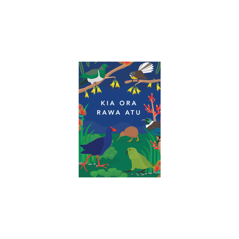 Iko Iko Mini Card NZ Birds Night