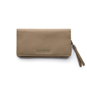 Stitch & Hide Leather Slimline Wallet Penni Dusty Linen