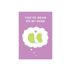 Iko Iko Cutie Food Pun Card Bean