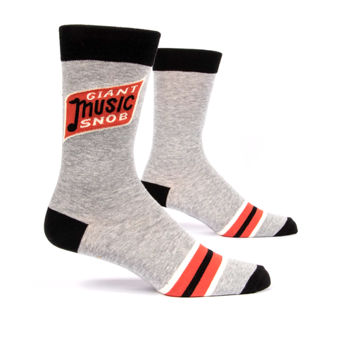Blue Q Men's Socks Giant Music Snob