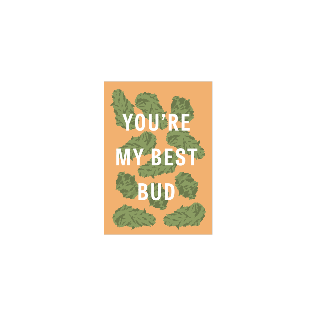 Iko Iko Mini Card Pun Best Bud