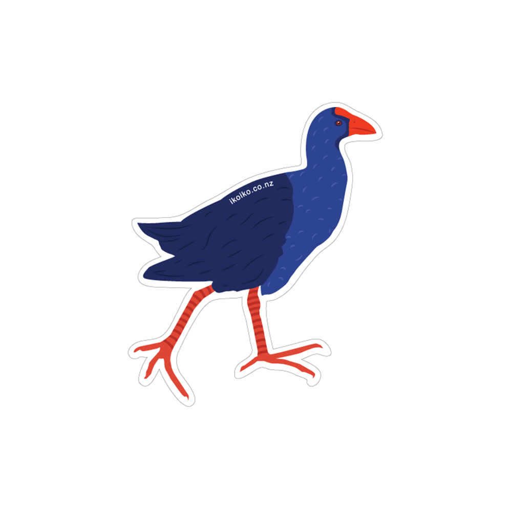 Pukeko Labels Iko Iko Fun Size Sticker Pukeko