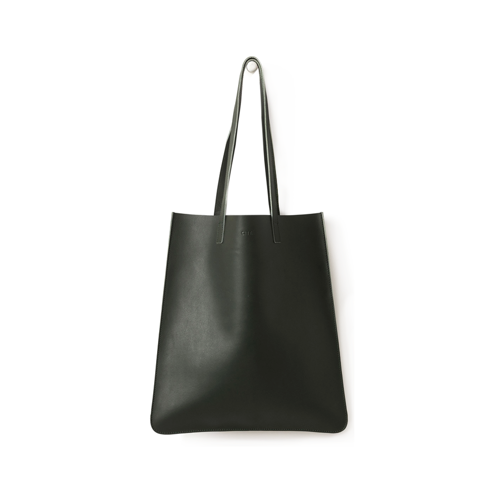 Citta Leather Tote Nori