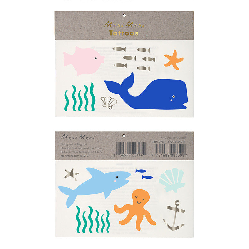 Meri Meri Tattoos Under The Sea