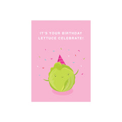 Iko Iko Cutie Food Pun Card Lettuce