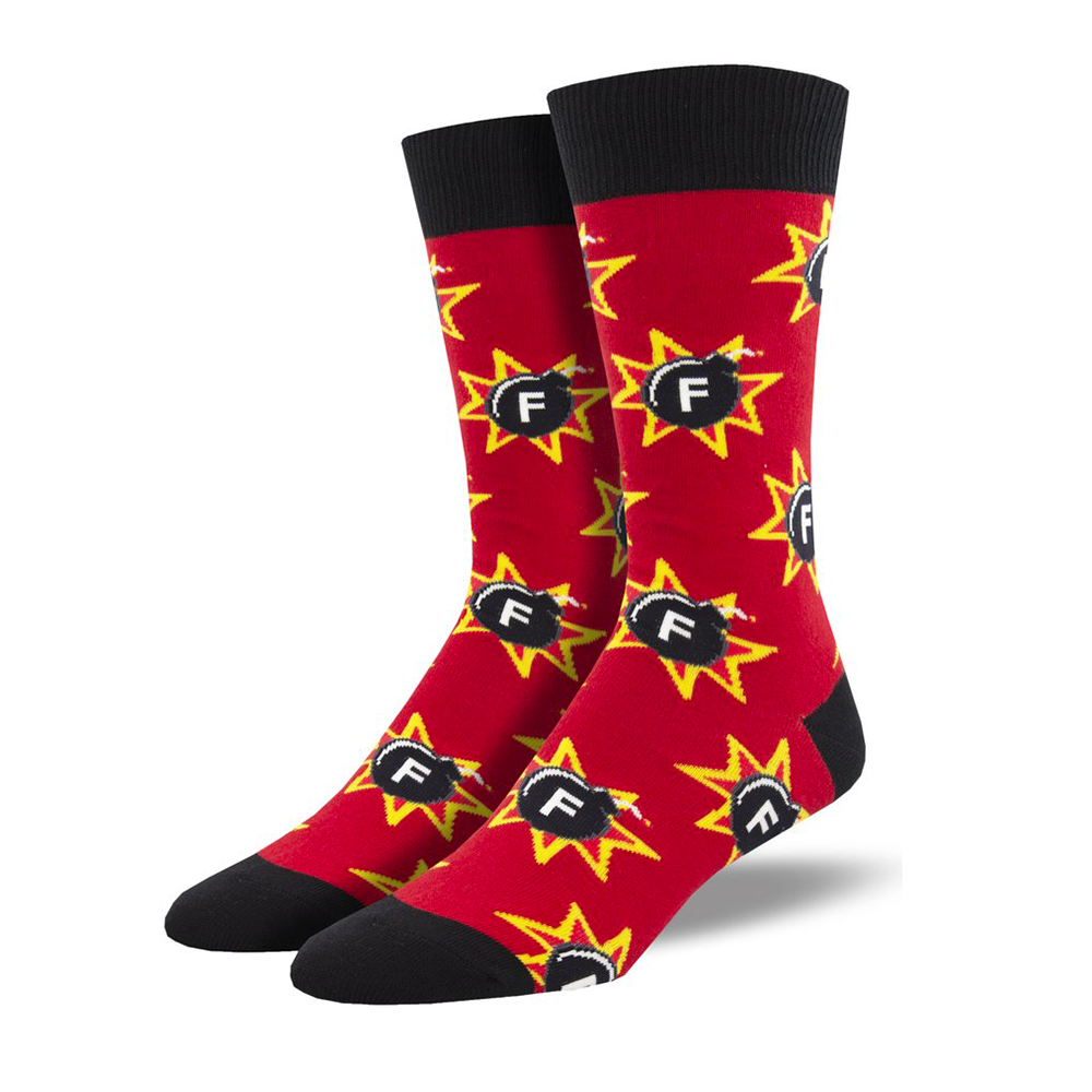 Socksmith Socks Men's F Bomb Red