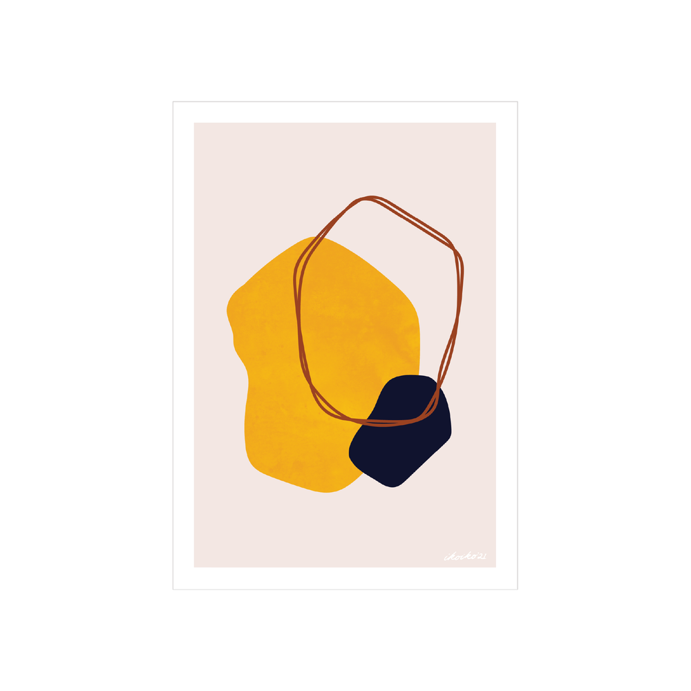 Iko Iko A4 Art Print Talula Organic Forms