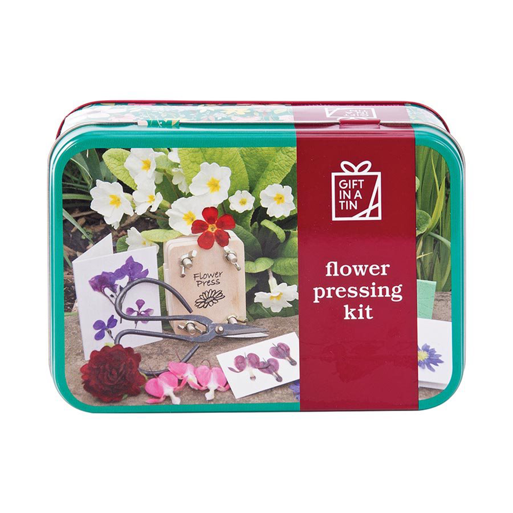 Gift in a Tin Flower Pressing Kit