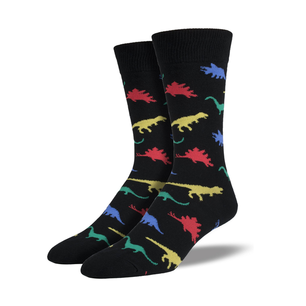 Socksmith Socks Men's Dinosaur Black