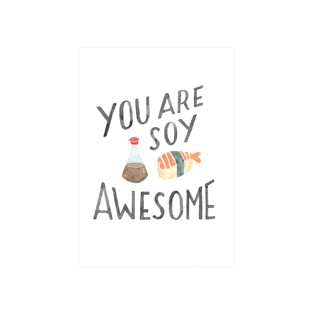 Steer Illustrations X Iko Iko Card Soy Awesome