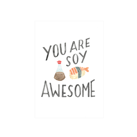 Steer Illustrations X Iko Iko Card Soy Awesome