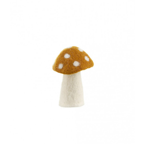 Muskhane Felt Mushroom Dotty Large 11cm Gold