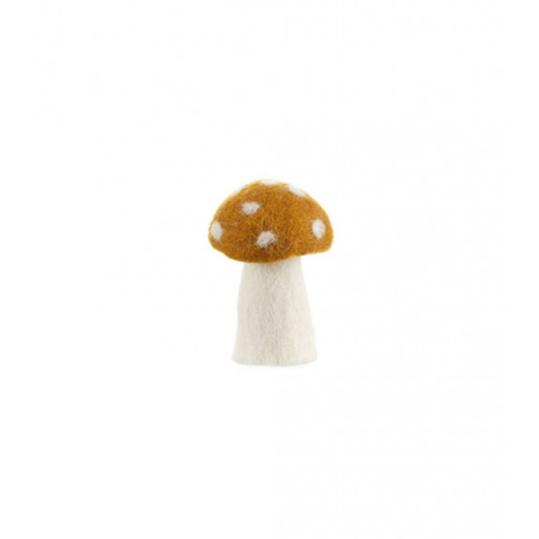 Muskhane 100% Felt Mushroom Dotty Small Gold