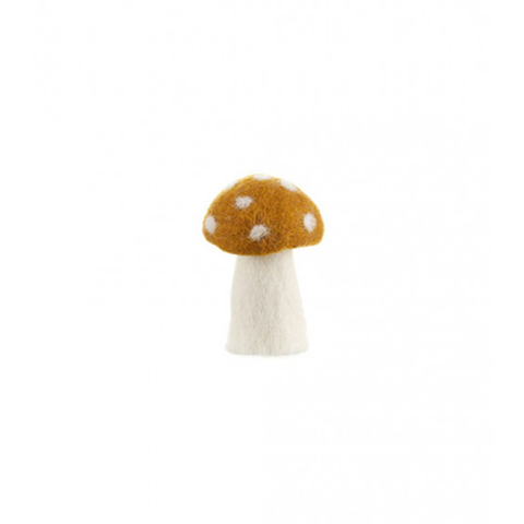 Muskhane 100% Felt Mushroom Dotty Small Gold