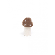 Muskhane 100% Felt Mushroom Dotty Small Chestnut