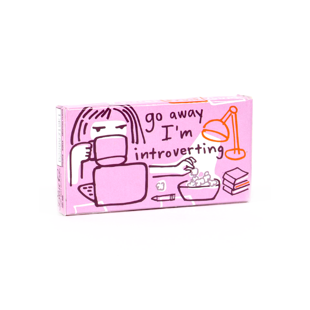 Blue Q Chewing Gum Go Away I'm Introverting