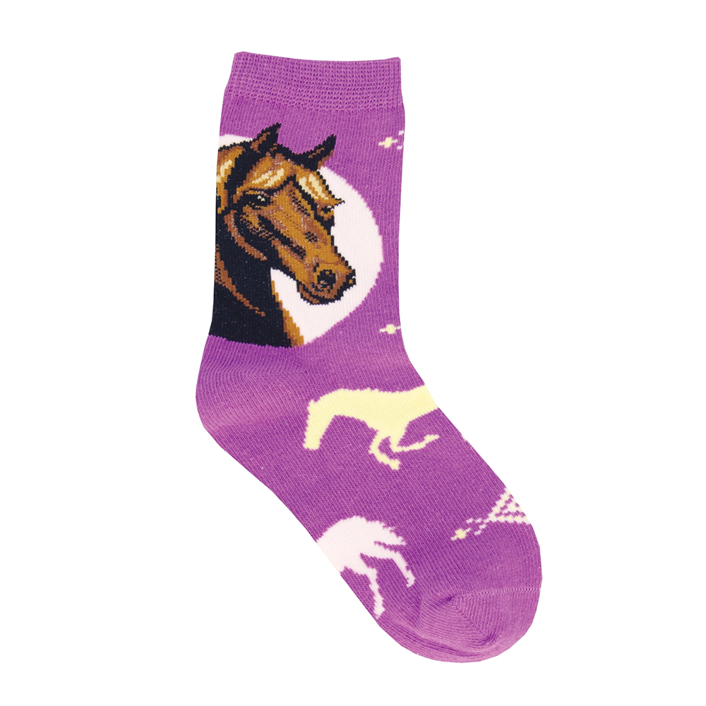 Socksmith Socks Kid's Prancing Pony Purple