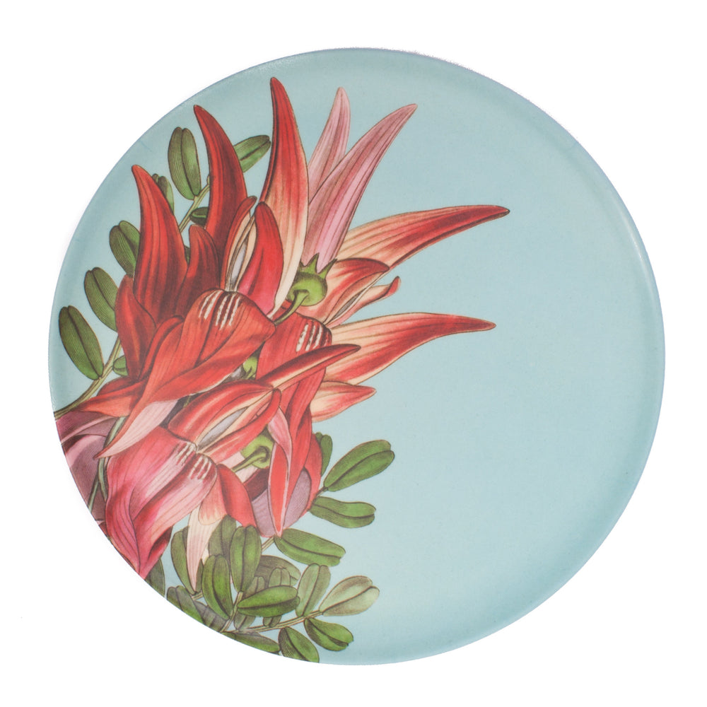 Native Flower Bamboo Plate Kakabeak