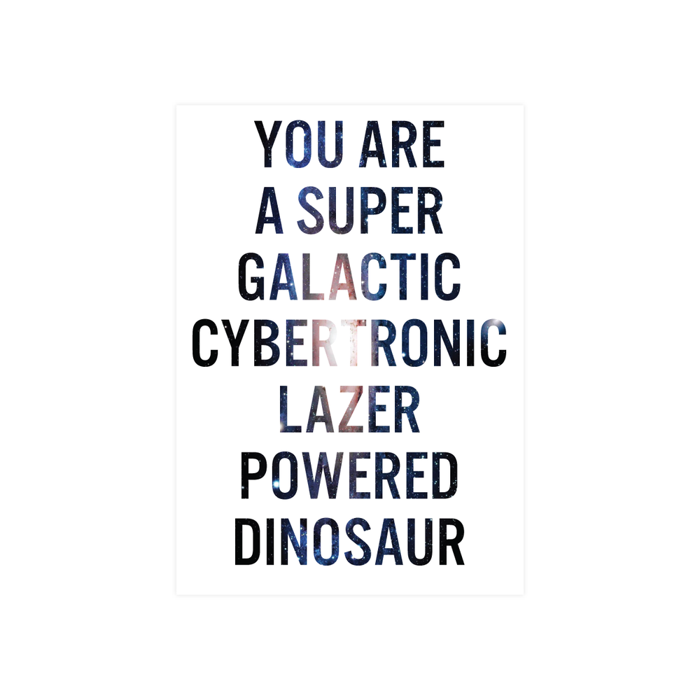 Iko Iko Words Card Laser Powered Dinosaur