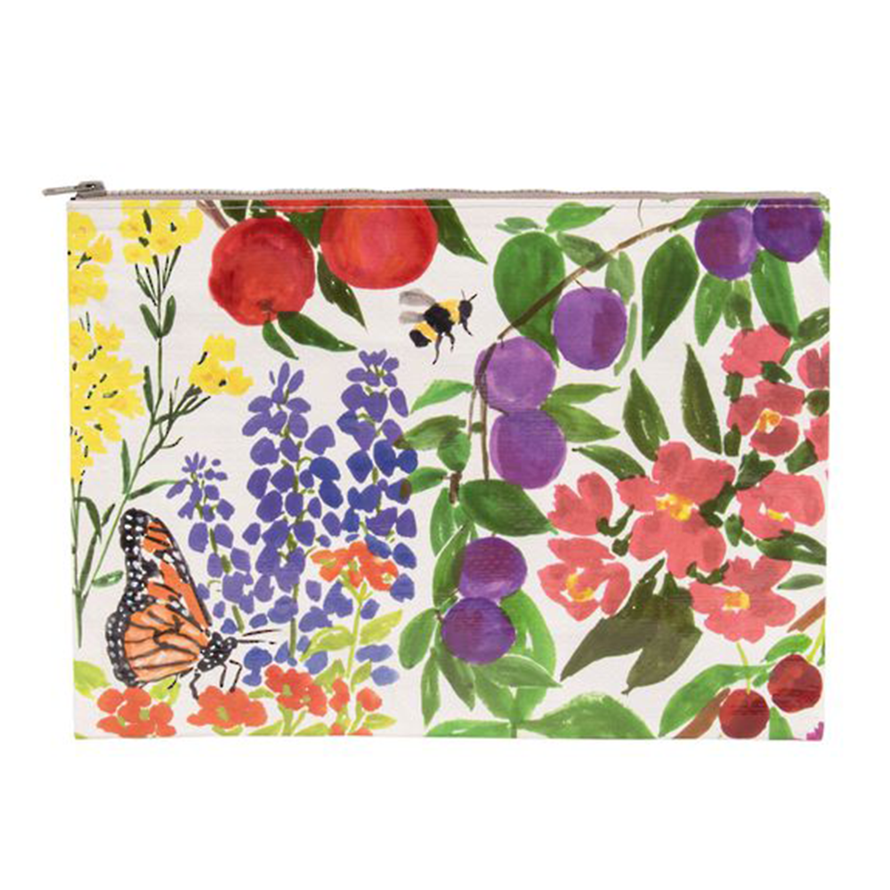 Blue Q Jumbo Zipper Pouch Orchard