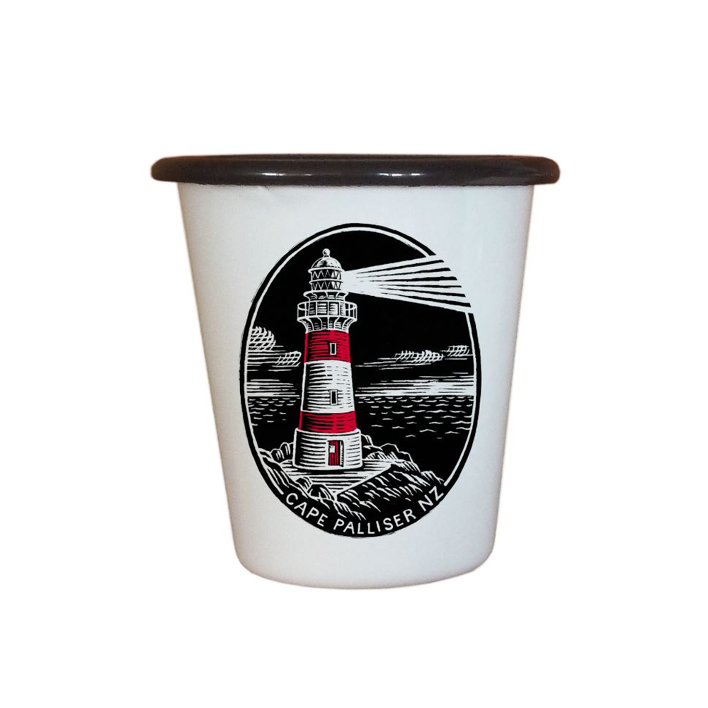 Wolfkamp and Stone Enamel Tumbler Cape palliser Lighthouse