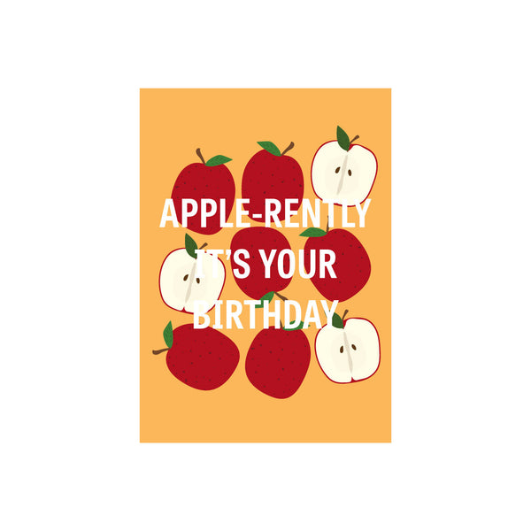 Iko Iko Fruit Pun Card Apple