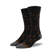 Socksmith Socks Men's Cafine Molecule Black