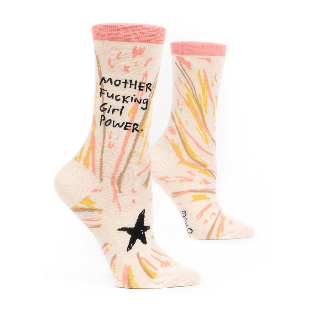 Blue Q Women's Socks MF'ing Girl Power