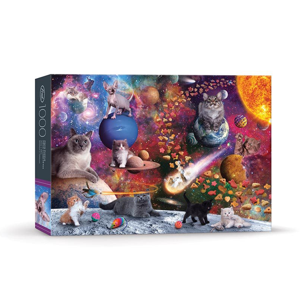 1000 Piece Puzzle Galaxy Cats