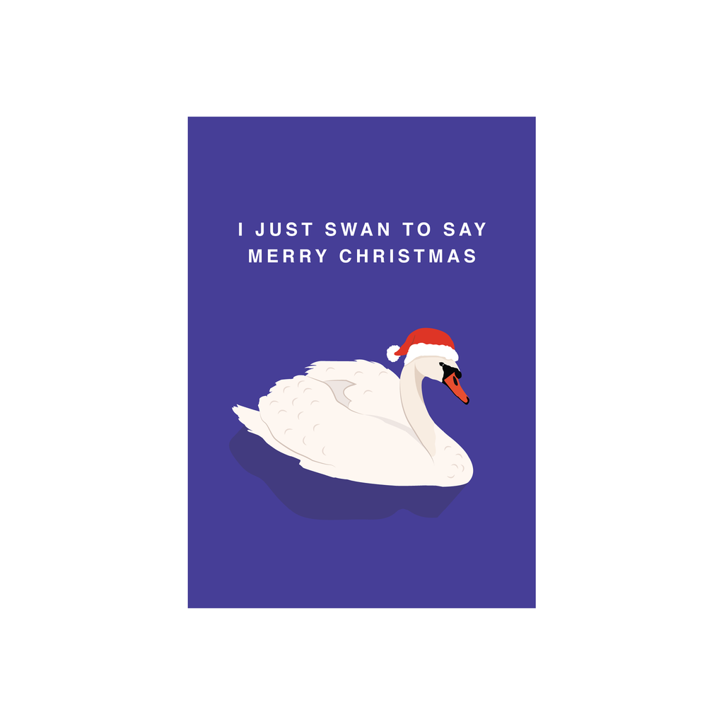 Iko Iko Christmas Card Swan To Say