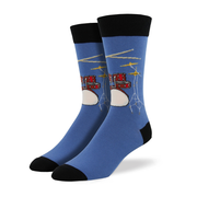 Socksmith Socks Men's Drum Solo Blue Fog