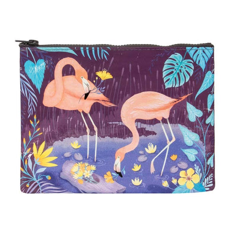 Blue Q Zipper Pouch Flamingo