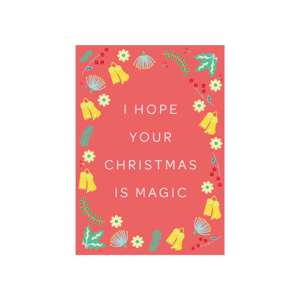 Iko Iko Christmas Card Kōwhai Christmas Magic