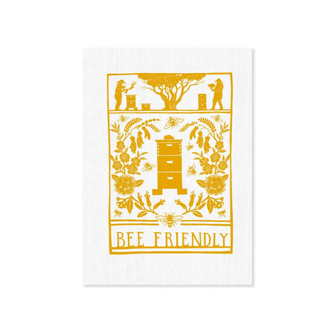 Wolfkamp and Stone Tea Towel Bee Friendly