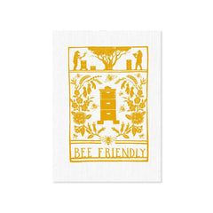Wolfkamp and Stone Tea Towel Bee Friendly