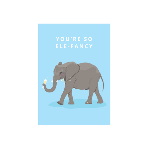 Iko Iko Cutie Animal Pun Card So Fancy