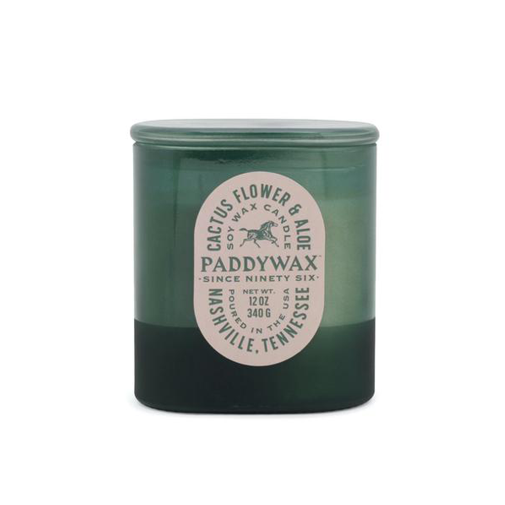 Paddywax Vista Candle Green 340g Cactus Flower and Aloe