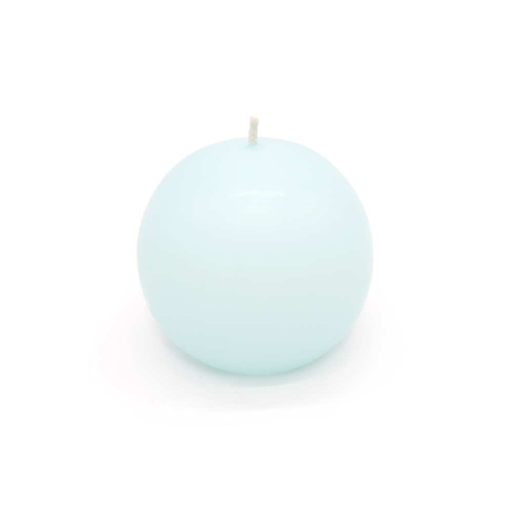 Ball Candle Large Aqua