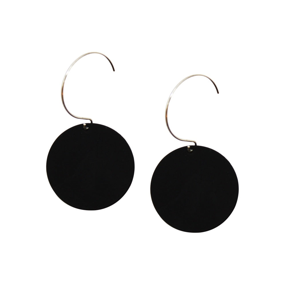Penny Foggo Earrings Small Spot Black