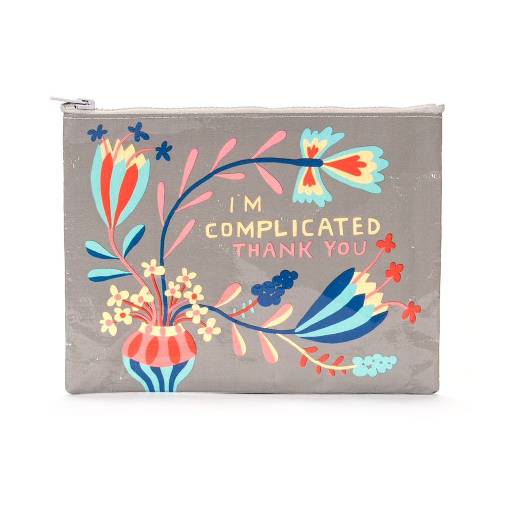 Blue Q Zipper Pouch I'm Complicated