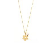 Penny Foggo Necklace Flower and Pearl Gold