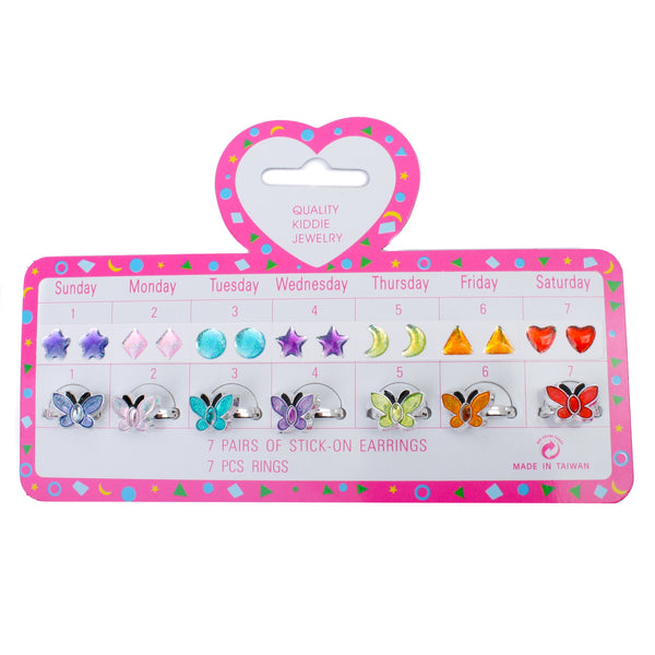 Kiddy Jewellery 7 Day Set Butterfly