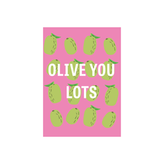 Iko Iko Fruit Pun Card Olive you Lots