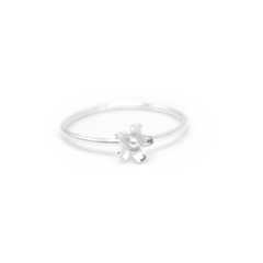 Iko Iko Ring Tiny Flower Silver