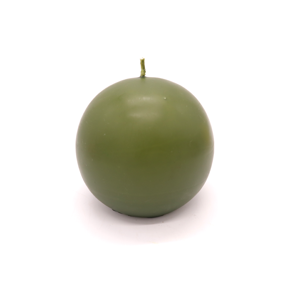 Ball Candle Large Olive